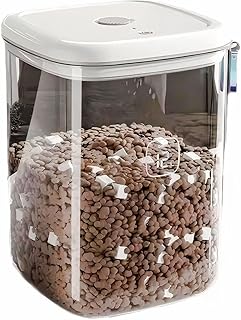 KTBLVFN Vacuum Sealed Pet Food Storage Container - 6L/12L Airtight Bucket for Cat & Dog Food, Also for Rice & Grains, Pest-Proof (12L)