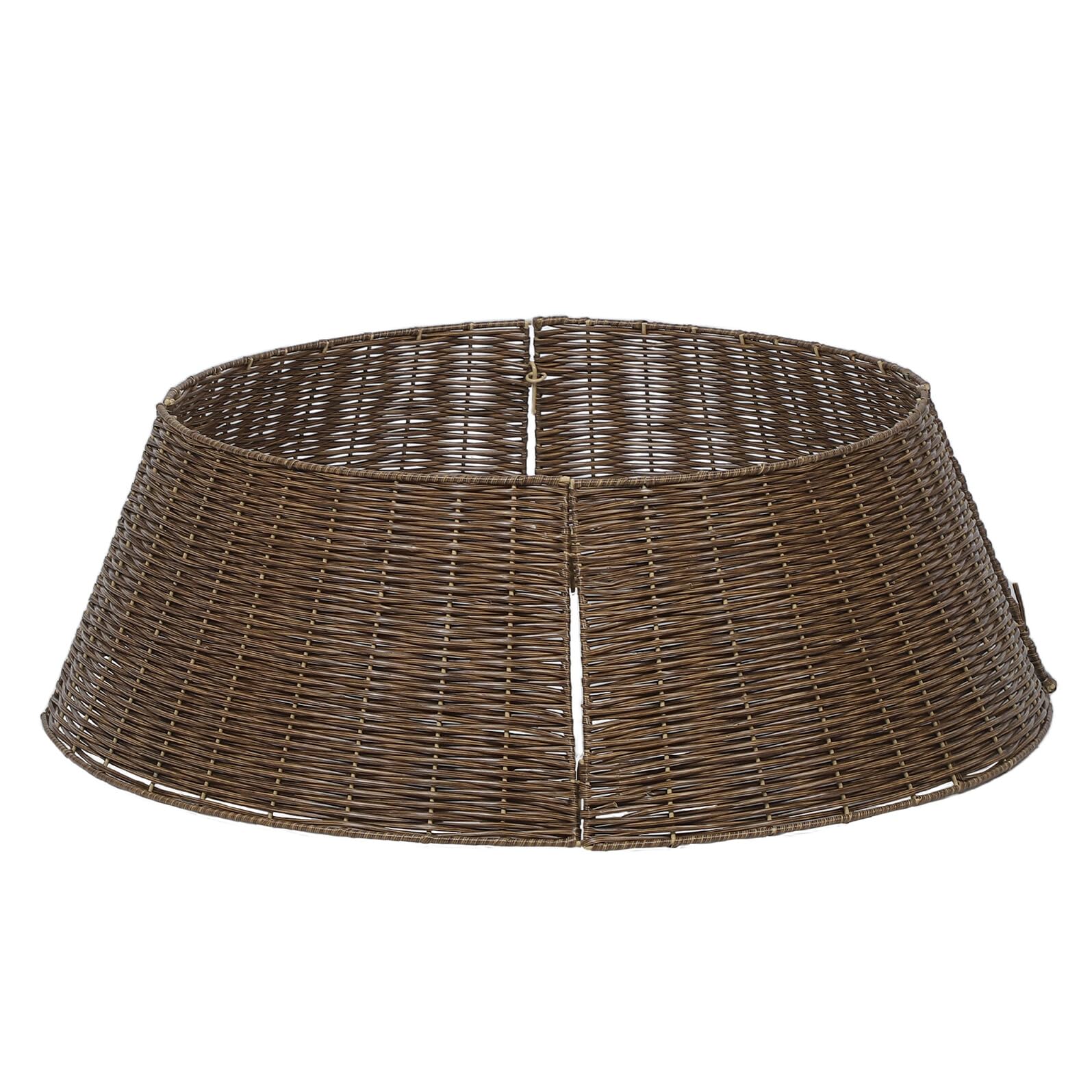 Homoyoyo Gonna Rustica per Albero di Natale Intrecciata a Mano Collare ad Anello in Rattan Naturale da 65 CM Copertura Base Decorativa Eco-Sostenibile per Arredamento Moderno e Country