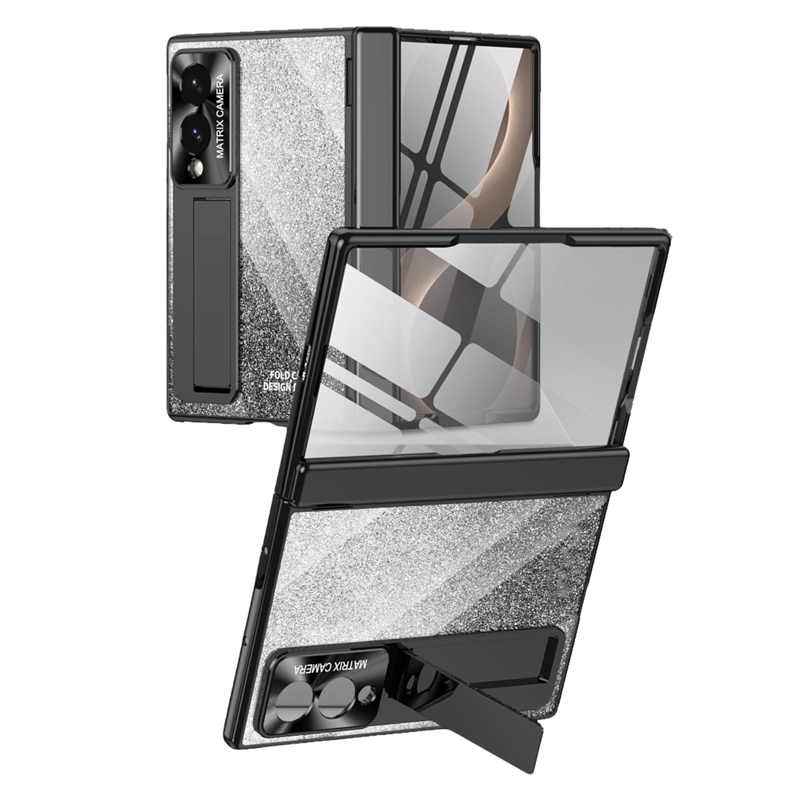 Błyszczące etui do Samsung Galaxy Z Fold 8, luksusowa galwanizacja