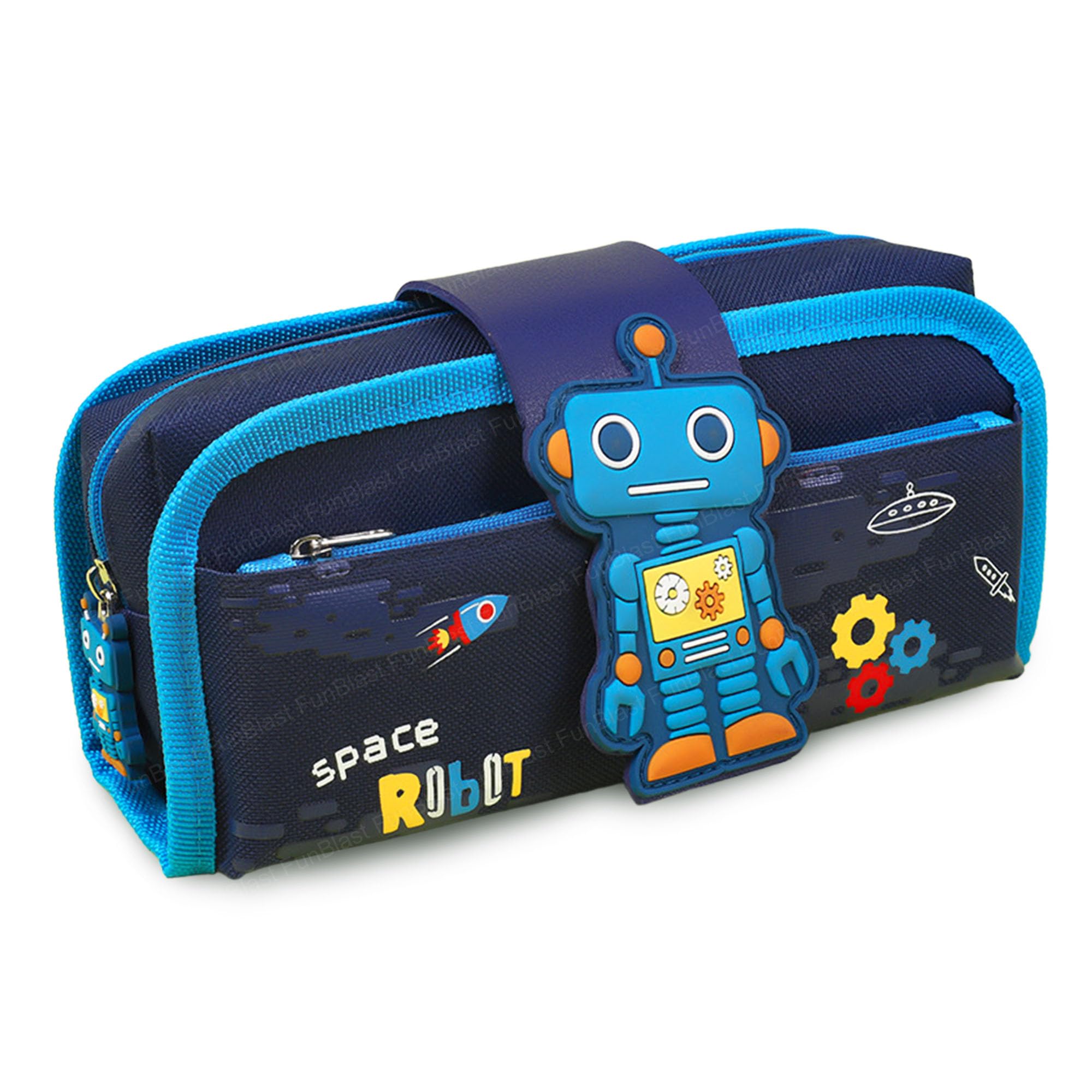 FunBlast Pencil Pouch for Boys - Space Theme Pencil Case, Multipurpose Zipper Stationary Organizer Pouch for Kids, School Supply Organizer for Students (Multicolor) (B0D5MCRZ4W) Amazon Price History, Amazon Price Tracker