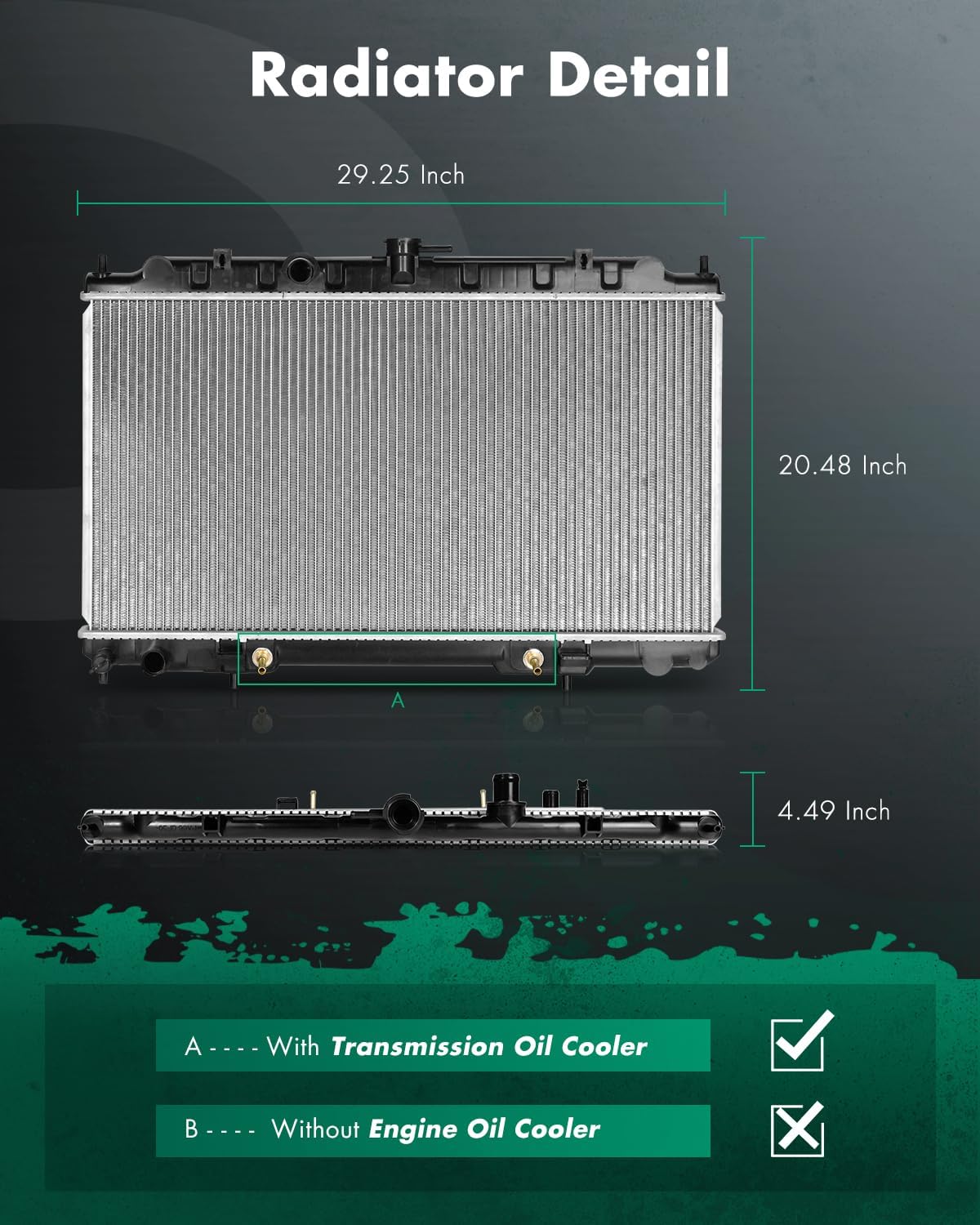 SCITOO Radiator Compatible with 2000-2006 for Nissan for Sentra 2346