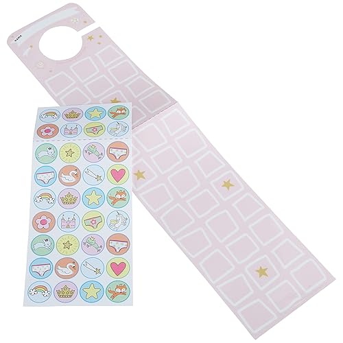 Miniatura 3 de C.R. Gibson BTDK-24937 Pegatinas de princesa y perilla de puerta colgante, tabla de recompensas, herramienta de entrenamiento para niñas, 3.5