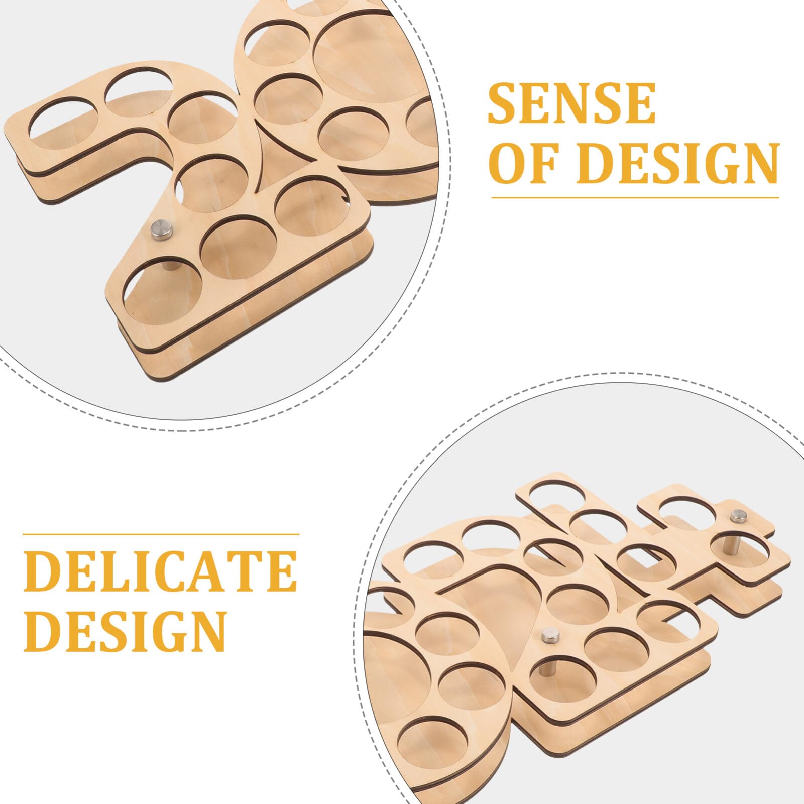 VANZACK Espositore Legno Per Palline Da Golf Supporto Decorativo Con Spazio Per Mazze Design Moderno Per Golfistiche Personali e Professionali