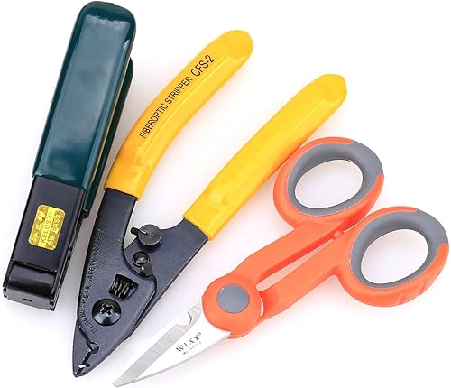 Tijeras de separador de cortador de cable de fibra óptica para tijeras de Kevlar de fibra óptica con alicates de doble agujero