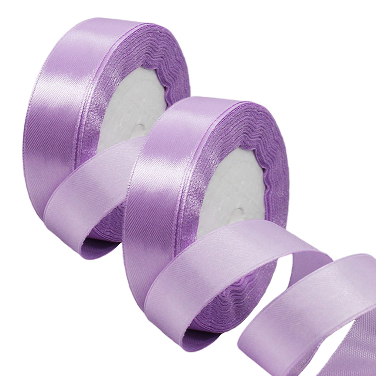 50mm Wide White Ribbon Thick Wedding Car Ribbon 22m, 2 inch Thick White Satin Ribbon for Gift Wrapping Wedding Car Christmas Birthday Cake Hair Bow Florist Bouquet Crafts Decorations — view 48