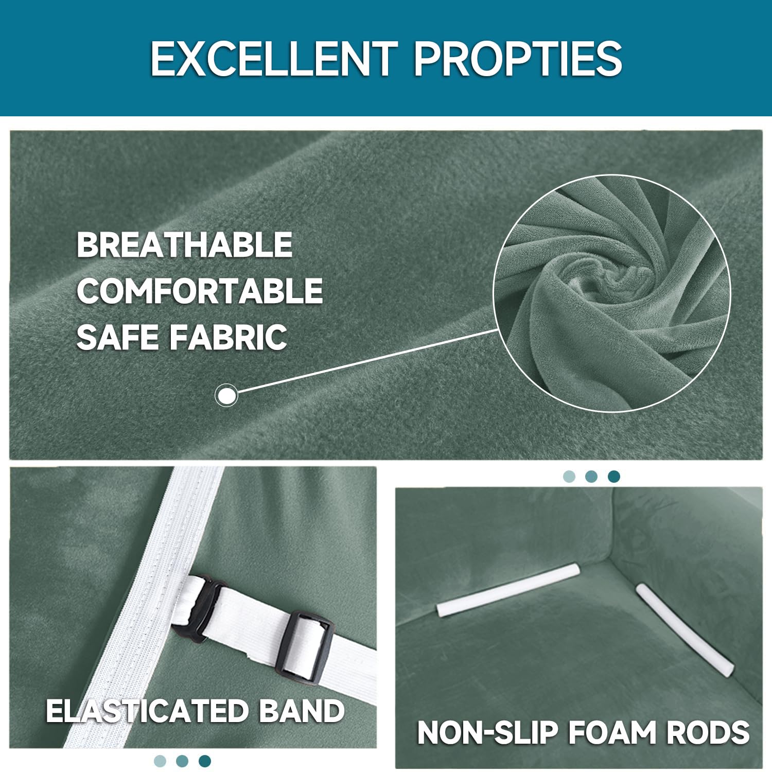 YSTELLAA Copridivano Velluto 3 Posti Con Braccioli, Copridivani Antigraffio Gatto, Fuzzy Copri Divano Elasticizzato Elastico, Universale Sofa Cover Antimacchia Lavabile Antiscivolo, Verde Chiaro