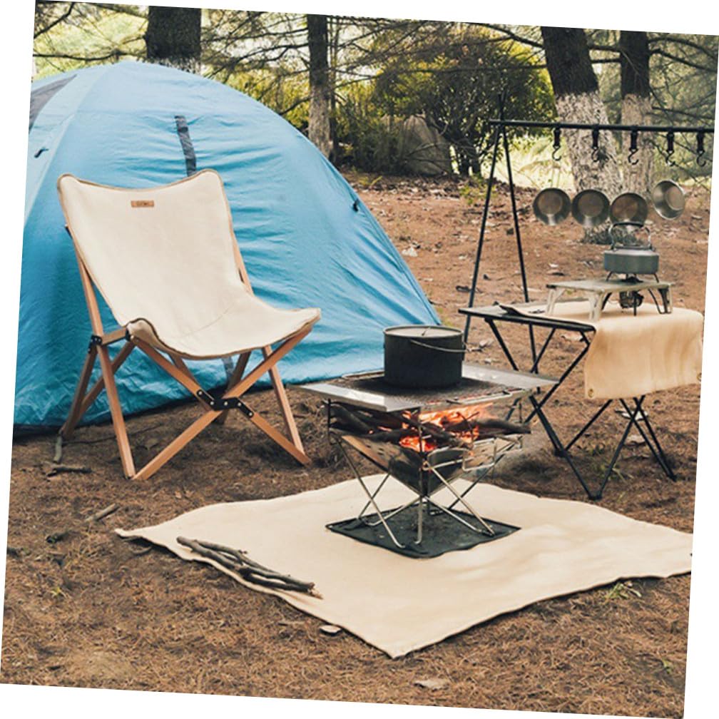 Toddmomy Manta Ignífuga Resistente al Calor para Camping Tapete Protector de Incendios para Barbacoa al Aire Manta Ignífuga para Picnic y Acampar Color Aleatorio