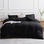 SASTTIE Duvet Cover Queen, 3-Piece Prewashed Ultra Soft Queen Bedding Set - Features Zipper Closure and Corner Ties, Includes 1 Duvet Cover 90x90 Inch & 2 Pillowcases, No Comforter, Light Blue