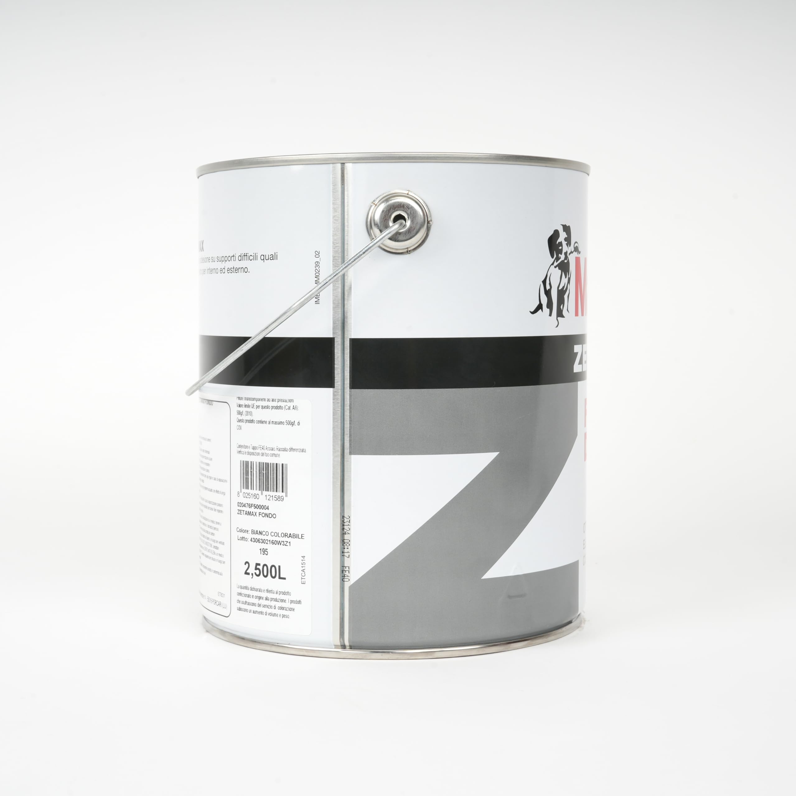MAXMEYER Fondo antiruggine Zetamax Bianco 2,5 L