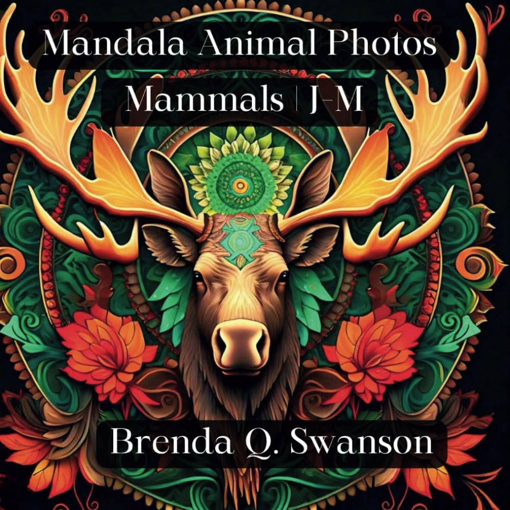 Mandala Animal Photos Mammifères J-M : album d'images pour art-thérapie créative