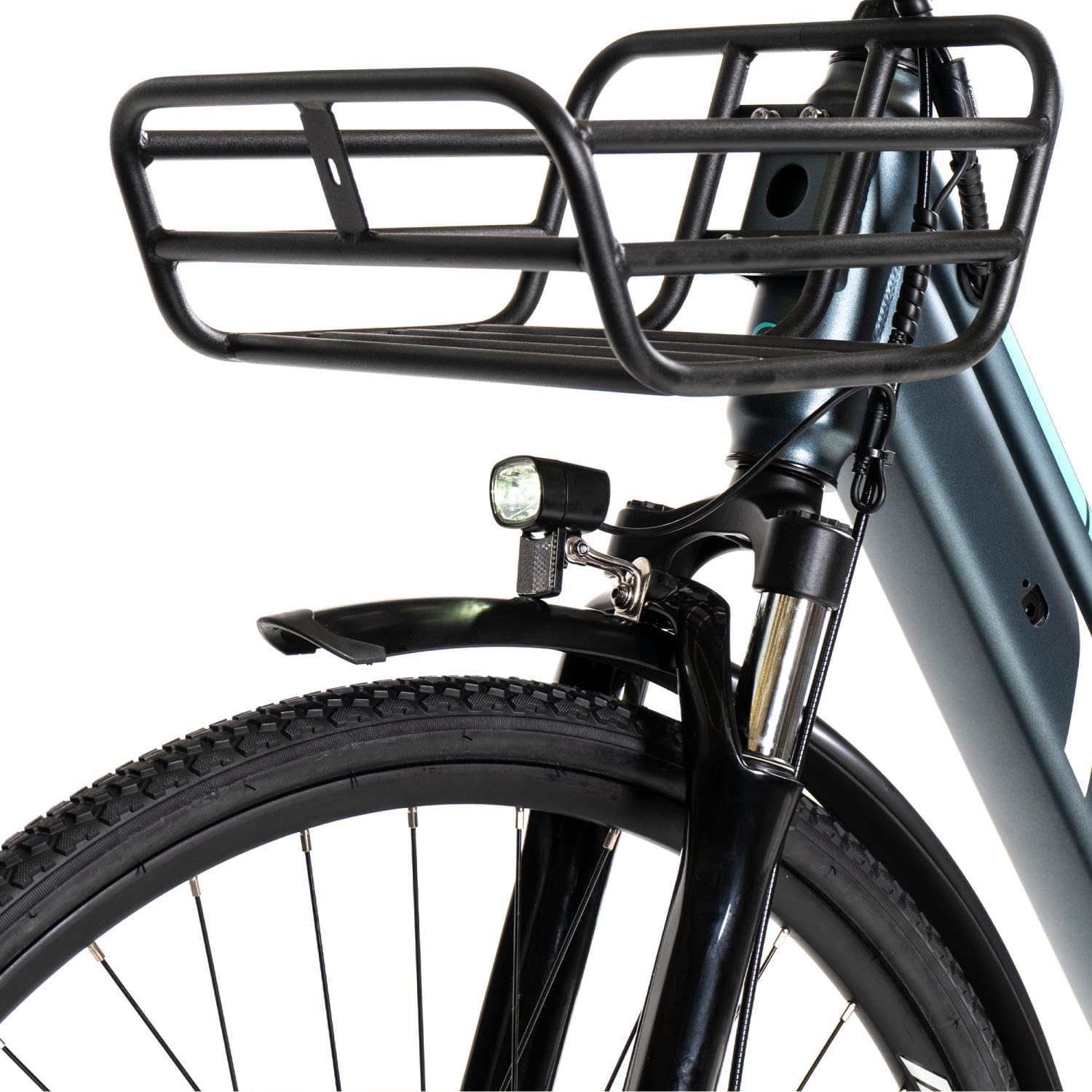 SMARTGYRO eBike Sunset Titanium - Bicicleta Eléctrica Urbana, Frenos de Disco, 6 Velocidades Shimano, Ruedas de 27,5 Inches, Batería Litio 36V 10Ah, Motor Brushless de 250W, Autonomía hasta 60 km