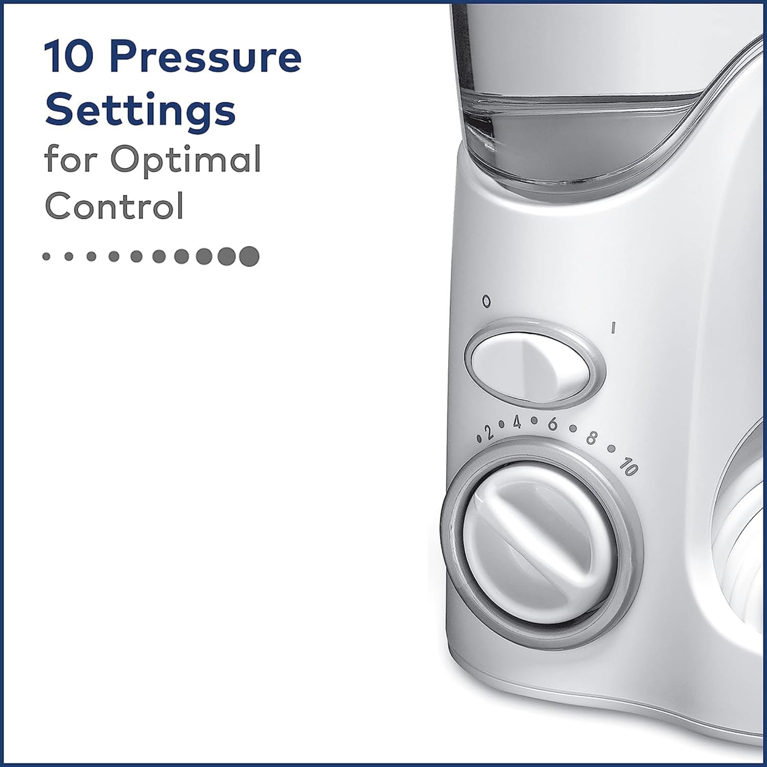Waterpik Ultra Water Flosser, White - 90+ Seconds of Flossing Time - 10 Pressure Settings, 360-Degree Tip Rotation - Includes Six Tips & Built-in Tip Storage