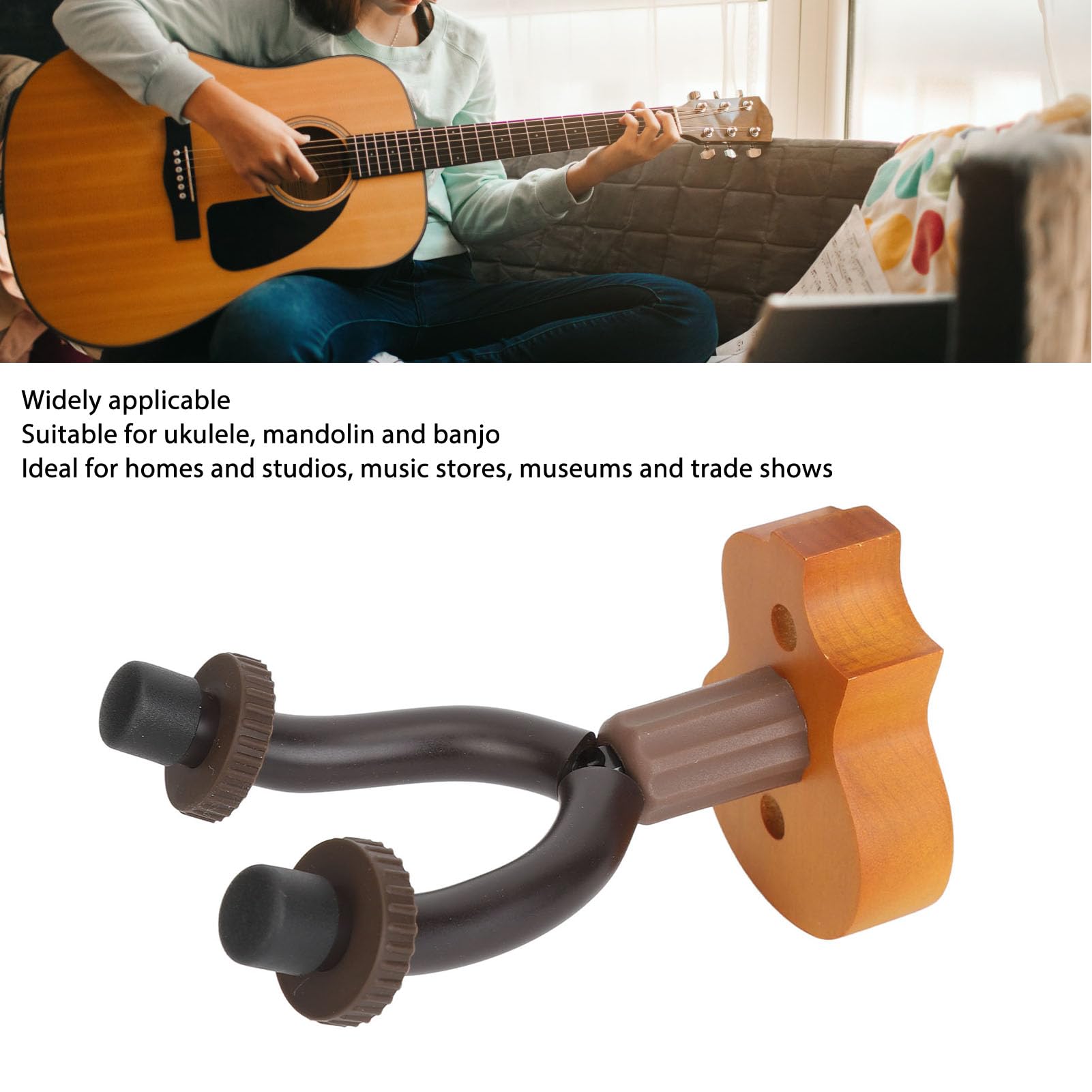 Support Mural Pour Guitare, Crochet Mural Pour Guitare, Ukulélé