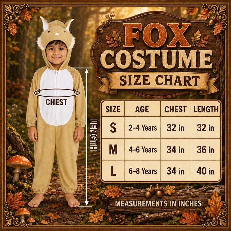 Image of Animal Costume for Kids | Plush Fancy Dress Costume for Boys & Girls |School Fancy Dress, Annual Day, Jungle Theme, Role Play, Halloween & Birthday Party