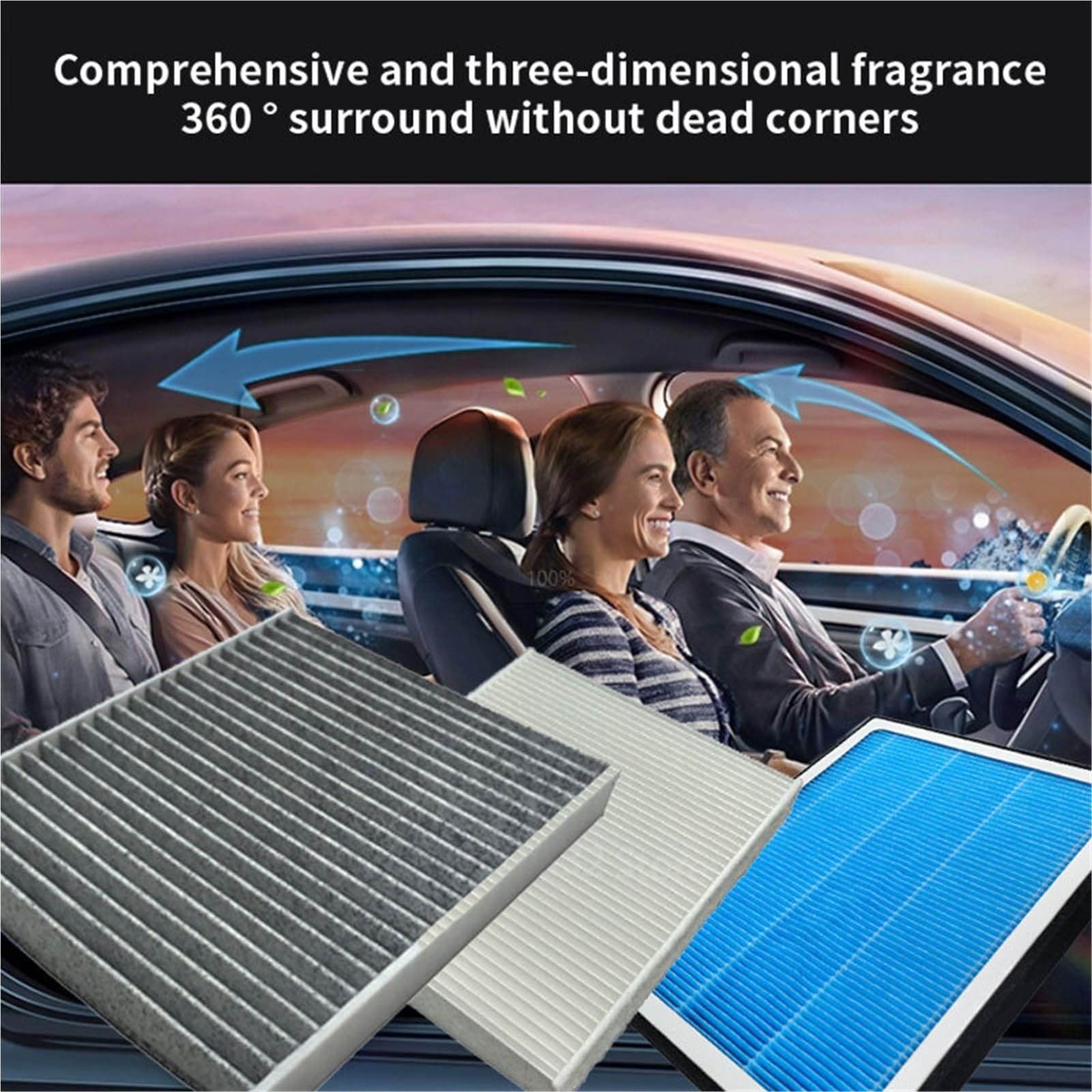Filtr powietrza kabinowego Filtr kabinowy klimatyzacji pasuje do Hyundai Creta SU2 Elantra MD UD JK I30 GD Kia(Style C)