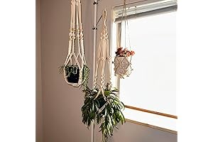 3-Tiered Hanging Hook Plant Stand Tension Rod