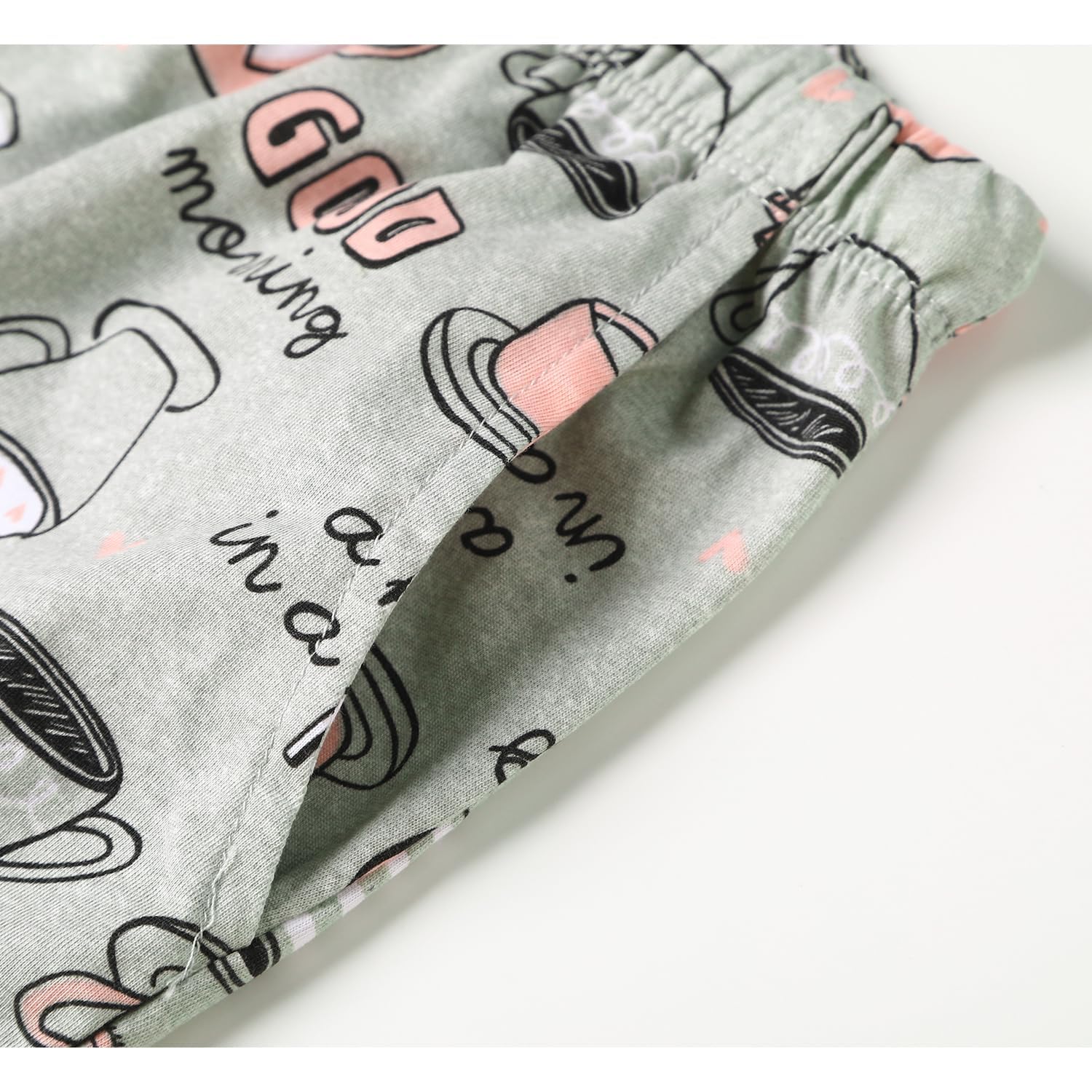 Pyjama Short Femme Coton Bas de Pyjama Femme Été Décontracté Léger Short de Nuit Court Pantalon avec Élastique Poches Latérales S-XXXL