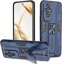 Honor 200 5G Case, Outdoor Shockproof Military Grade Case with Kickstand Anti Scratch Compatible Magnetic Car Mount Blue
