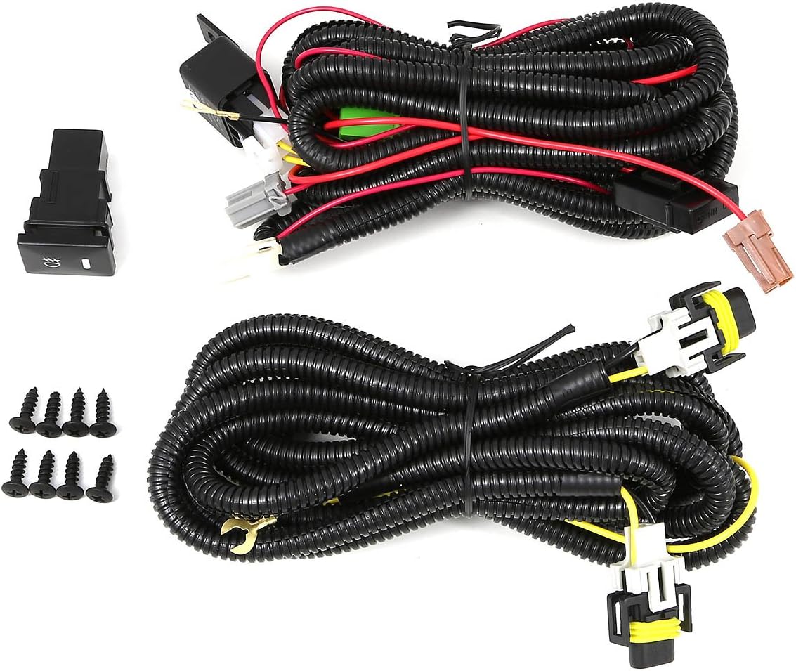 DNA MOTORING FL-TCA09-SM Front Bumper Fog Light Driver & Passenger Side Enhance visibility [Compatible with 10-11 Camry XV40]