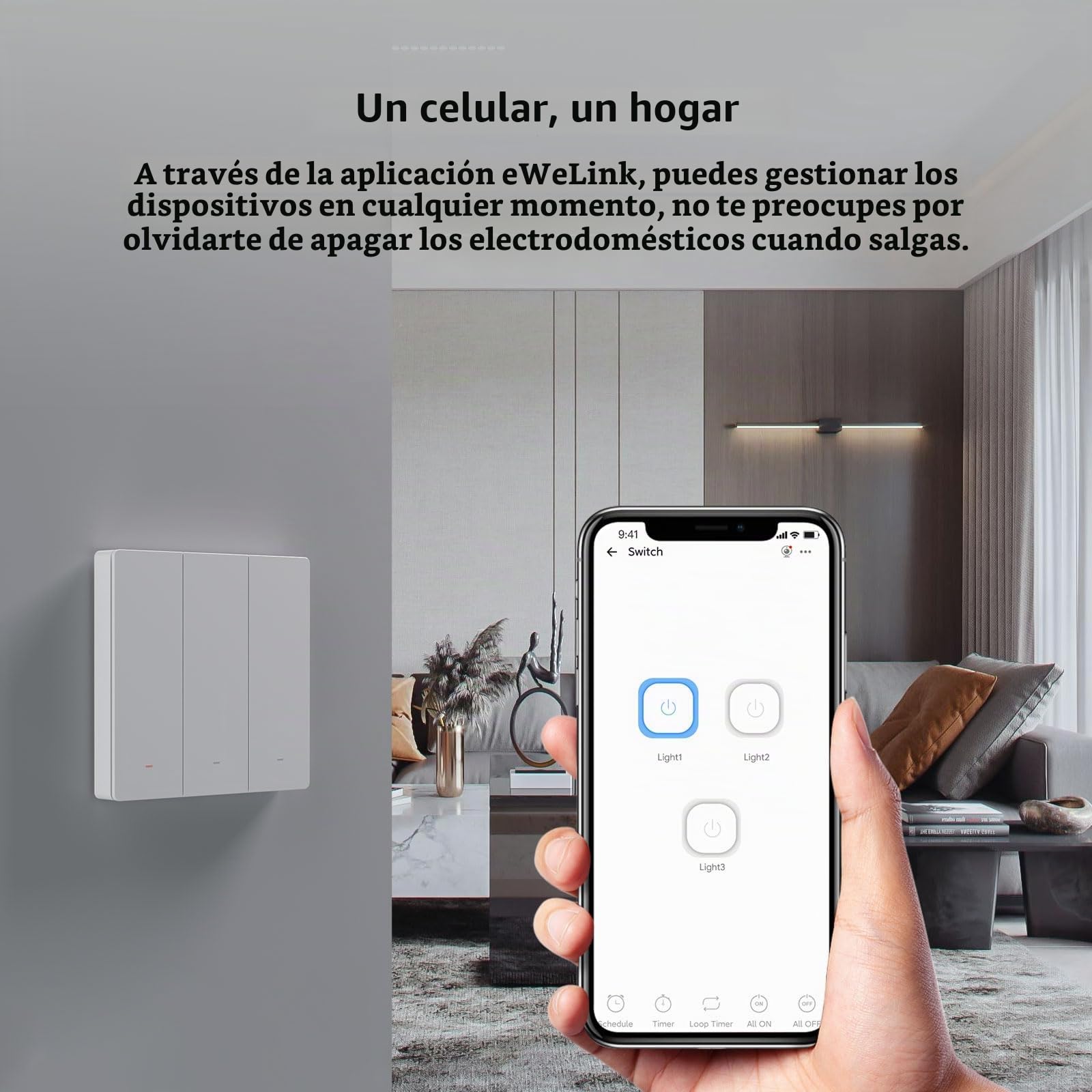 SONOFF M5-2C-80W (Matter) Interruptor de luz Inteligente, Interruptor de Pared Wi-Fi Alexa, Interruptores de luz eléctrica, 2 Canal, Compatible con Alexa and Google Home [Cable neutro requerido]