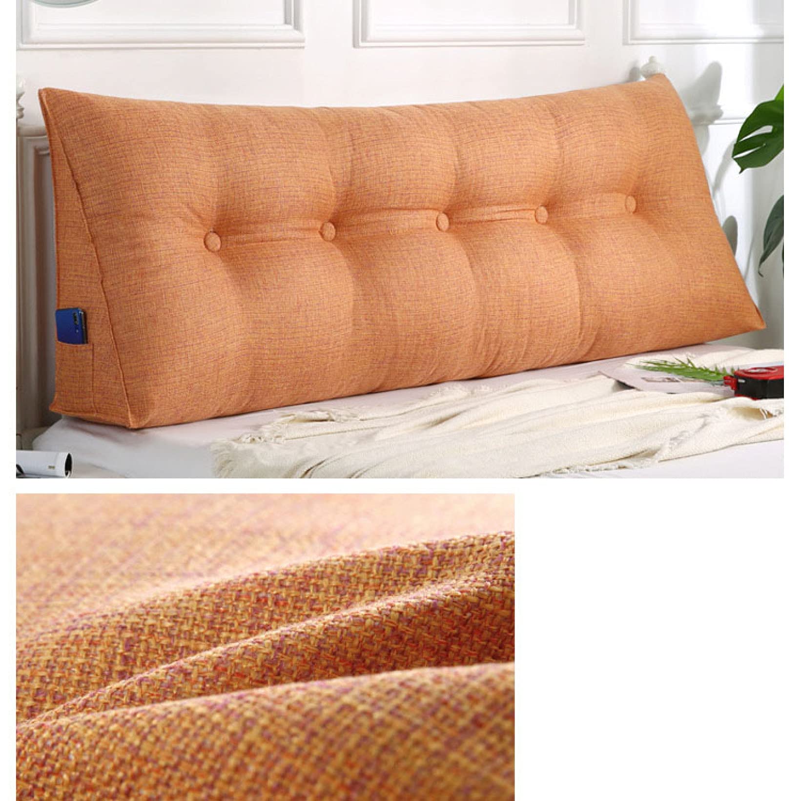 Amazon｜背もたれ クッション ベッド 背もたれ 200*50*20cm 座椅子