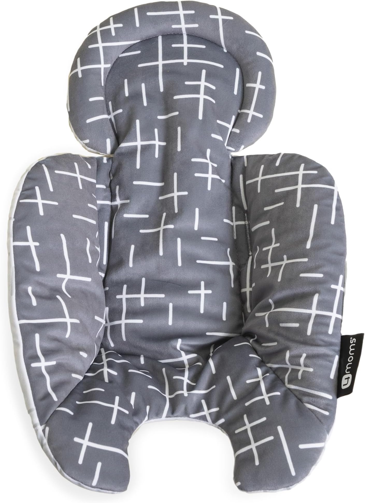 4moms RockaRoo and MamaRoo Infant Insert, Machine Washable, Soft, Plush Fabric, Reversible Design, Dark Grey Square(Pack of 6)