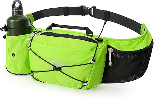 Miniatura 11 de INOXTO Cangurera delgada para correr para mujeres y hombres, riñonera deportiva para correr, caminar, ciclismo, senderismo, cinturón reflectante