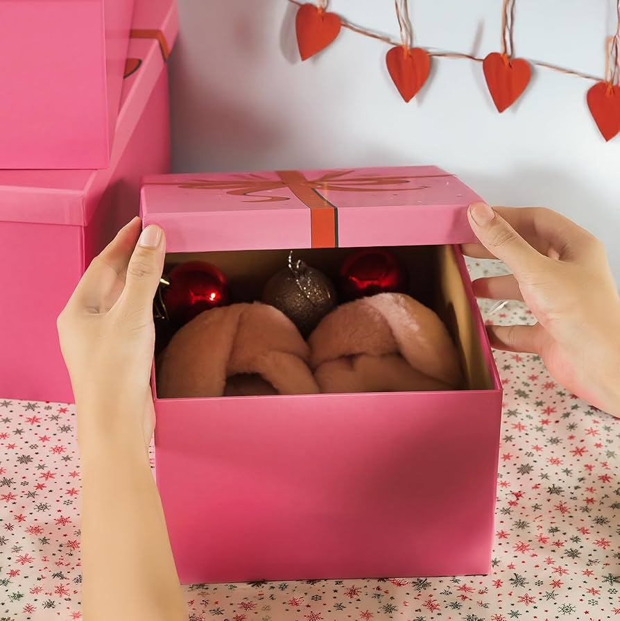 Amazon.com: Soul & Lane Pink Valentine's Day Gift Boxes for
