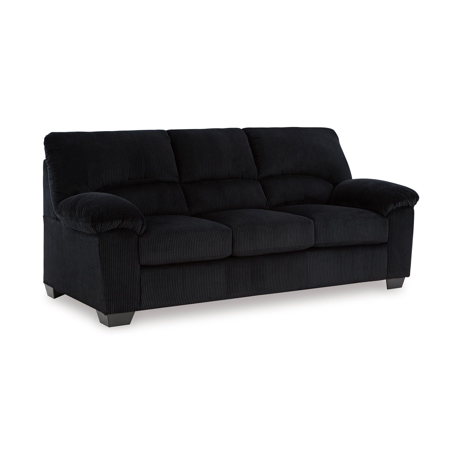 Signature Design by Ashley SimpleJoy Modern Sofa for Living Room, Black