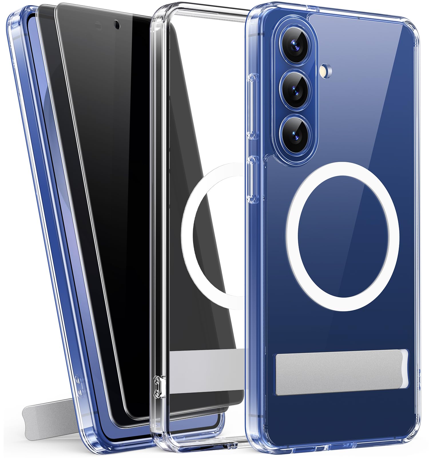 Coque Samsung S26 Plus protection caméra transparente mat avec support - 7