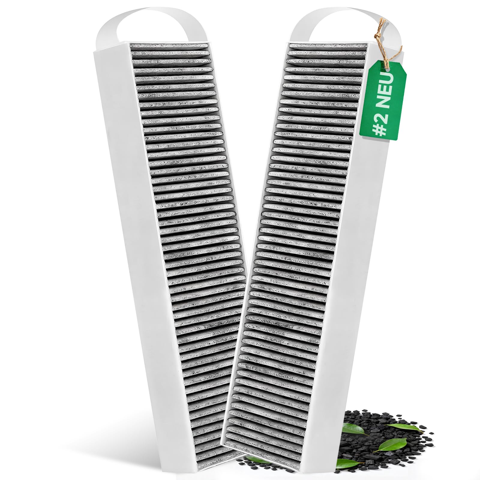 2 Aktivkohlefilter für Bora Pure PUAKF und Bora X Pure (PUXU), PUAKF Filter | Hochwertiger Kohlefilter für Ihr PURU oder PUXU Kochfeld mit Umluft Kochfeldabzug Dunstabzug Ersatzfilter (2 Stück)