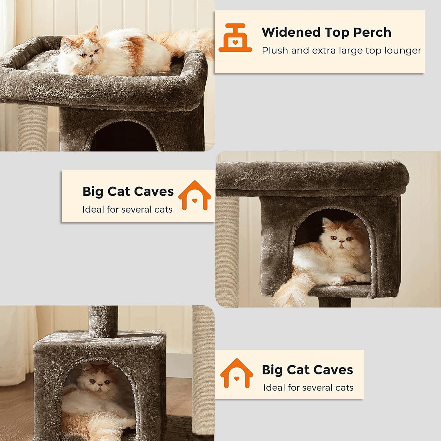 FURRLOVERS Condo Cat Kitten Activity Tree | Plush Fur Fabric | Detachable Bed | Jute Rope Scratching Post | Suitable for Kittens (Height 26 Inch) (Brown - FURR-62) 4