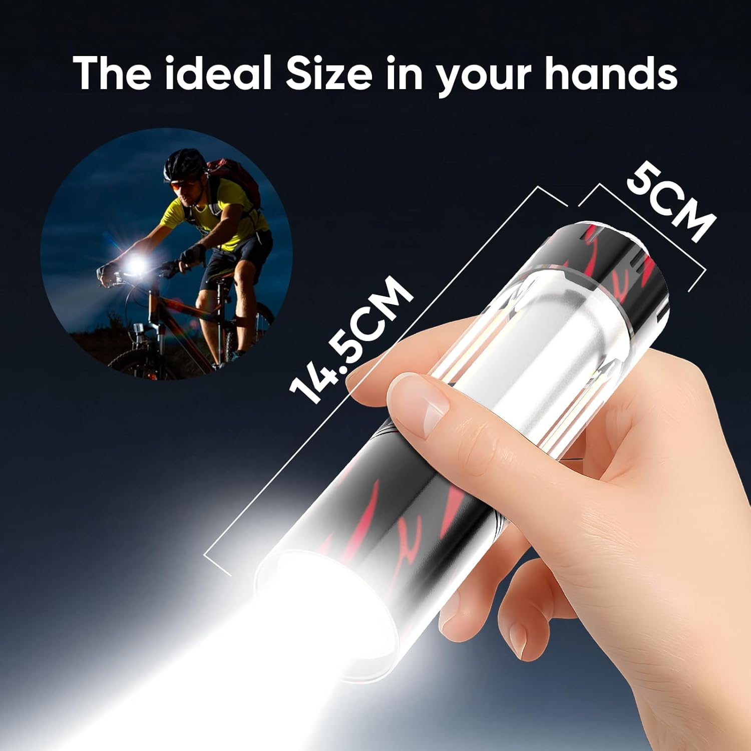 Camping Lights, LED Camping Lantern Rechargeable, 3-in-1 Flashlights Camp Lights, Fast Type-C Charging, 4 Mode Adjustable,Ip65 Waterproofs, Telescopic Focusing, For Outdoor Hiking, Night Walking(2)