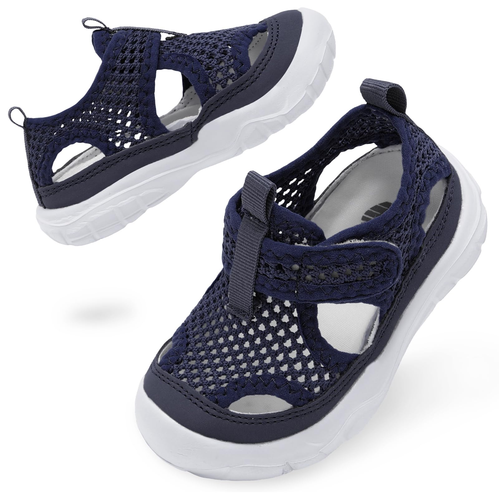 BARERUN Kids Water Shoes Boys Girls Barefoot Aqua Socks for Swim Surf Pool Beach Sport Lightweight Breathable Sandal Athletic Slip-On Sneaker for Toddler Outdoor Indoor