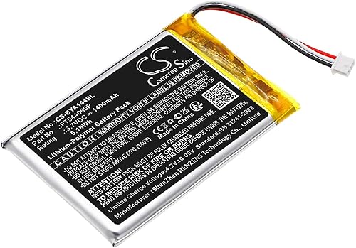 CS Cameron Sino 1400mAh / 5.18Wh Replacement Battery for Babymoov A014416, A014417, A014420, Babyphone Yoo-Feel, Babyphone Yoo-moov, Babyphone Yoo-Travel, FT544060P