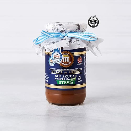 Dulce de leche Doña magdalena sin azúcar con stevia, sin gluten, hecho tradicional en Argentina.