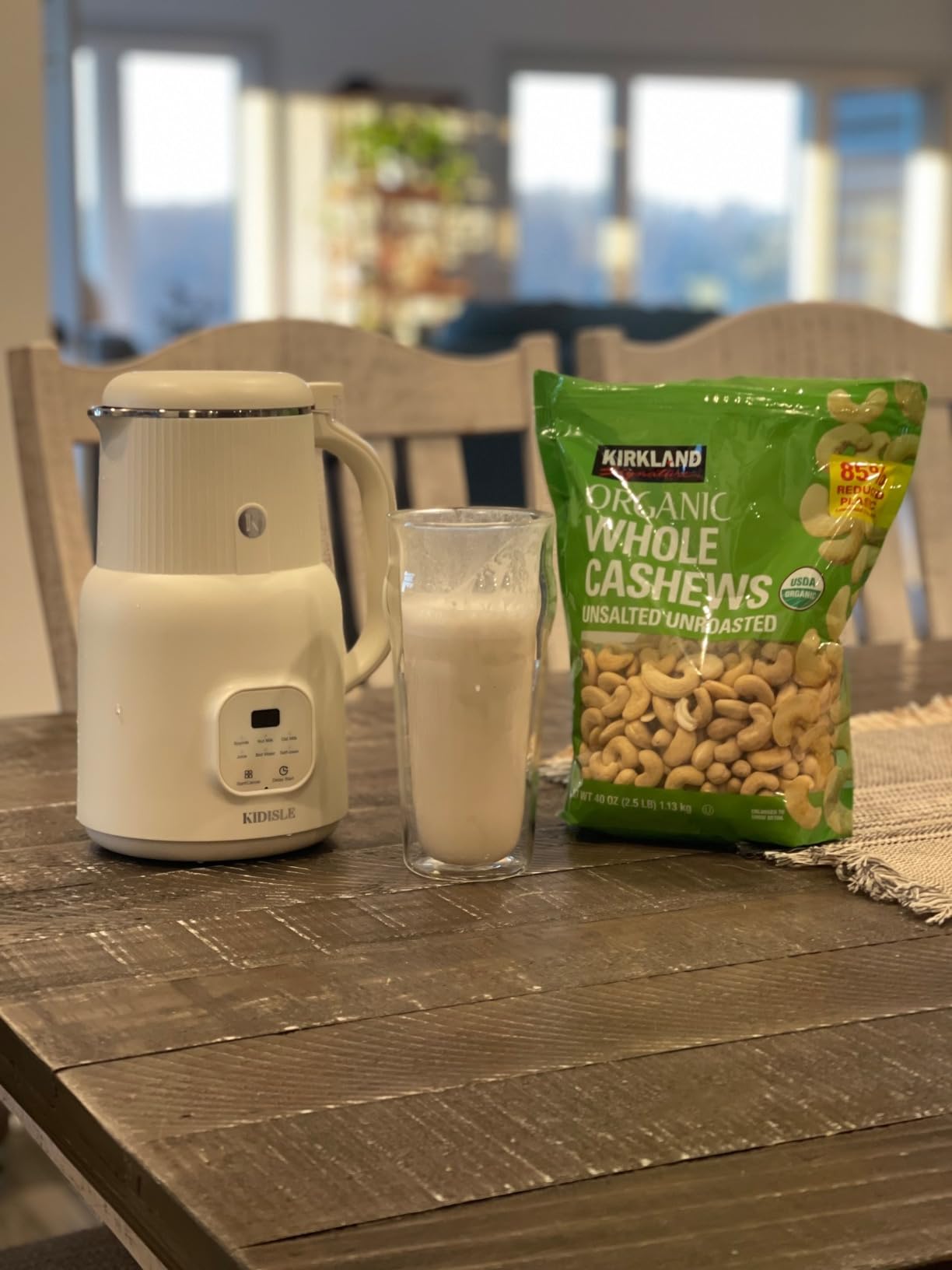 KIDISLE Automatic Nut Milk Maker White