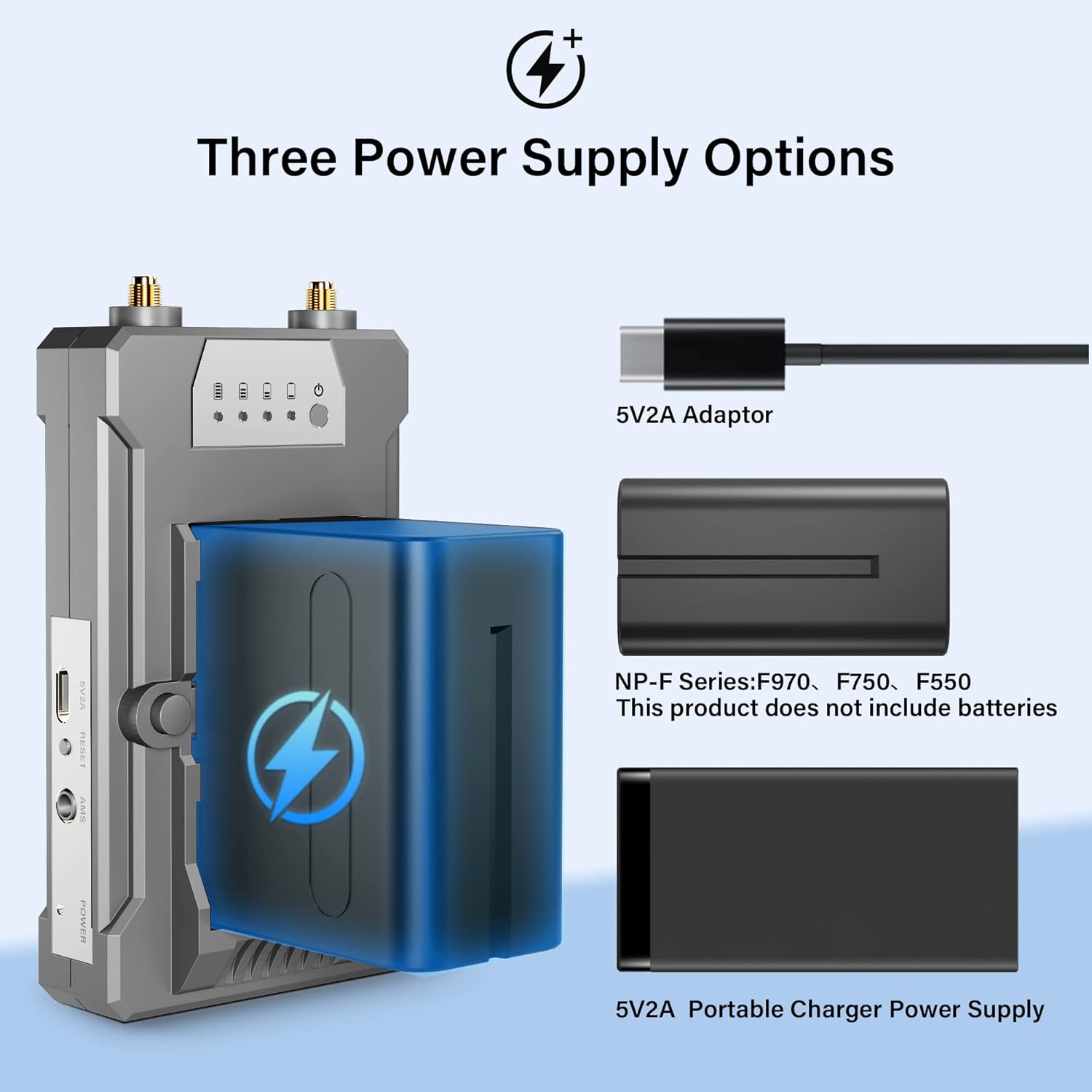 Vrriis 900S multiple power supply options