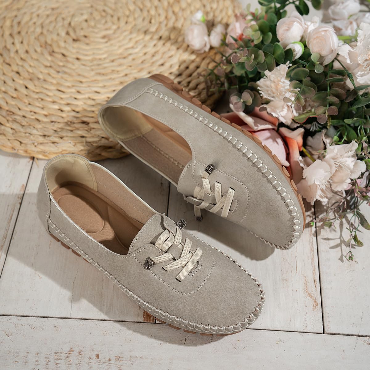 Mocasines de piel auténtica cómodos y suaves cosidos a mano, mocasines ortopédicos de cuero para mujer, zapatos de vestir ortopédicos 2026, ligeros, con lazo, zapatos de vestir ortopédicos