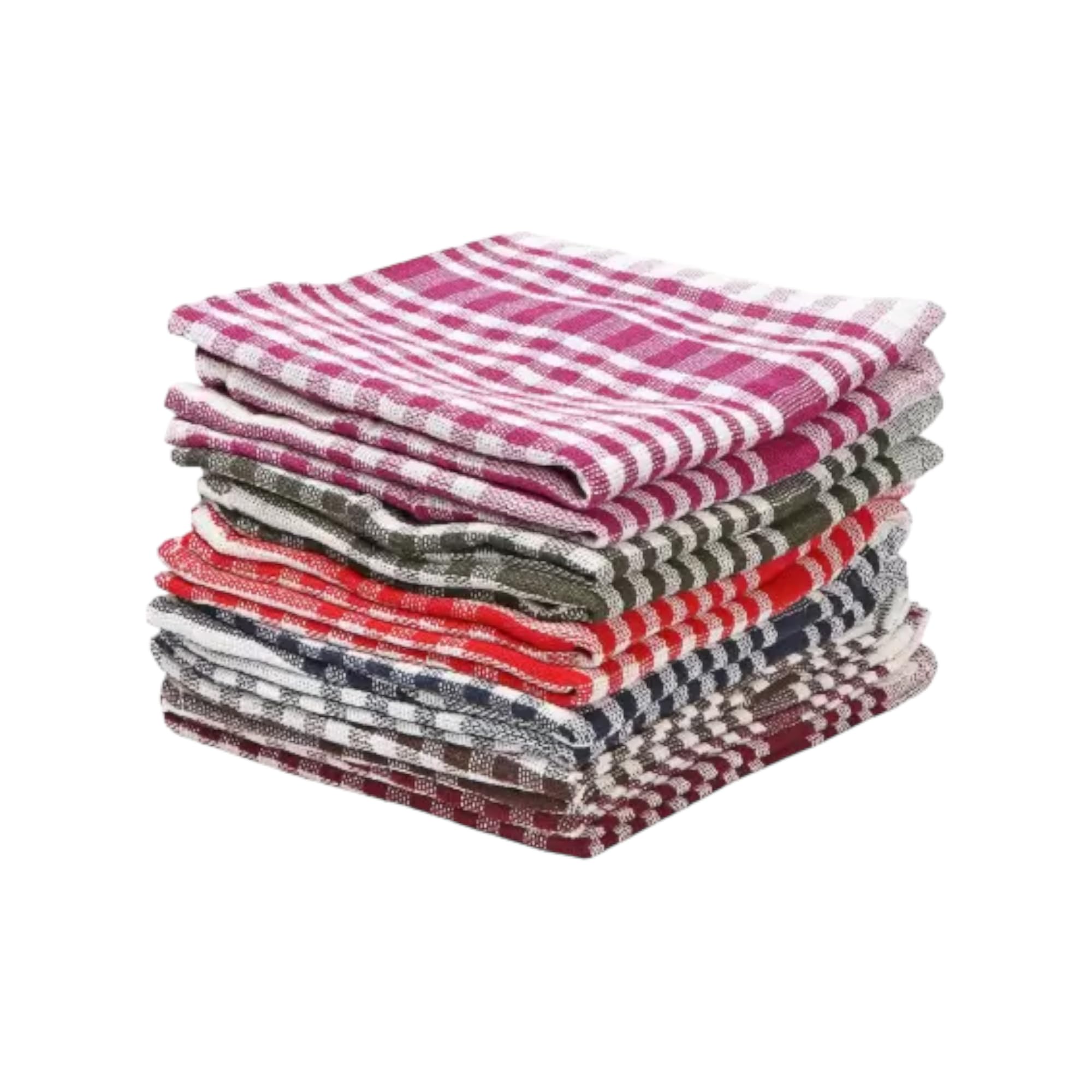 Ghar Sajaawat Cotton Kitchen Cleaning Dusting Cloth|Checked Multipurpose Kitchen Towel|Table Dish Napkin|Kitchen Hand Cloth|Chapati, Roti|Plates Glasses Wipe|Multi (Pack Of 12) - 18 X 18 Inches (B0CR93QBLN) Amazon Price History, Amazon Price Tracker