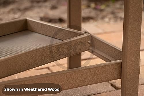 Miniatura 8 de Comedero grande de plástico de polietileno con plataforma elevada cubierta con bandeja de semillas extraíble para pájaros silvestres, alimentador de