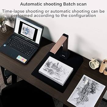 ScanLine ドキュメントカメラ A4/A5対応 Amazon | iCODIS ドキュメントスキャナー 非破壊自炊対応 書画