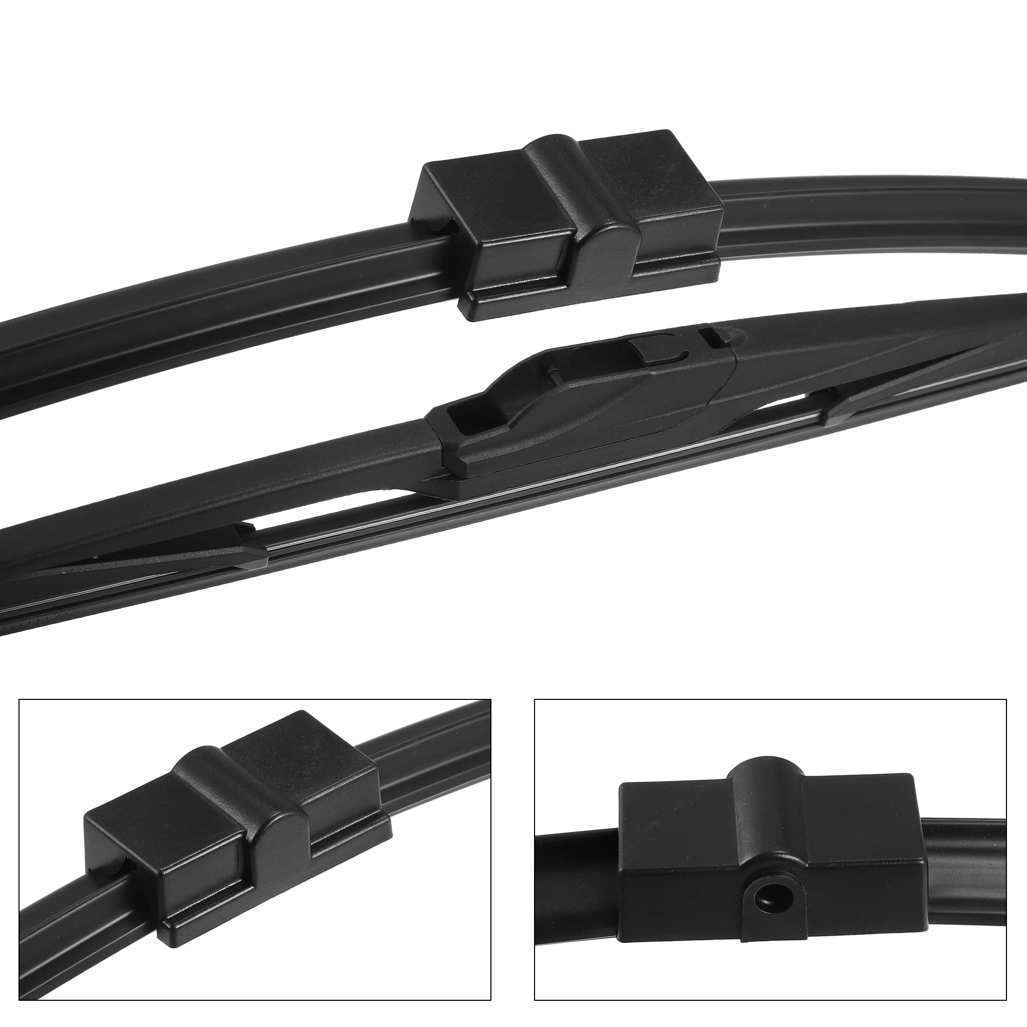 QUARKZMAN 3pz Anteriore Posteriore Parabrezza Tergicristallo Spazzole per Peugeot 207 Hatchback