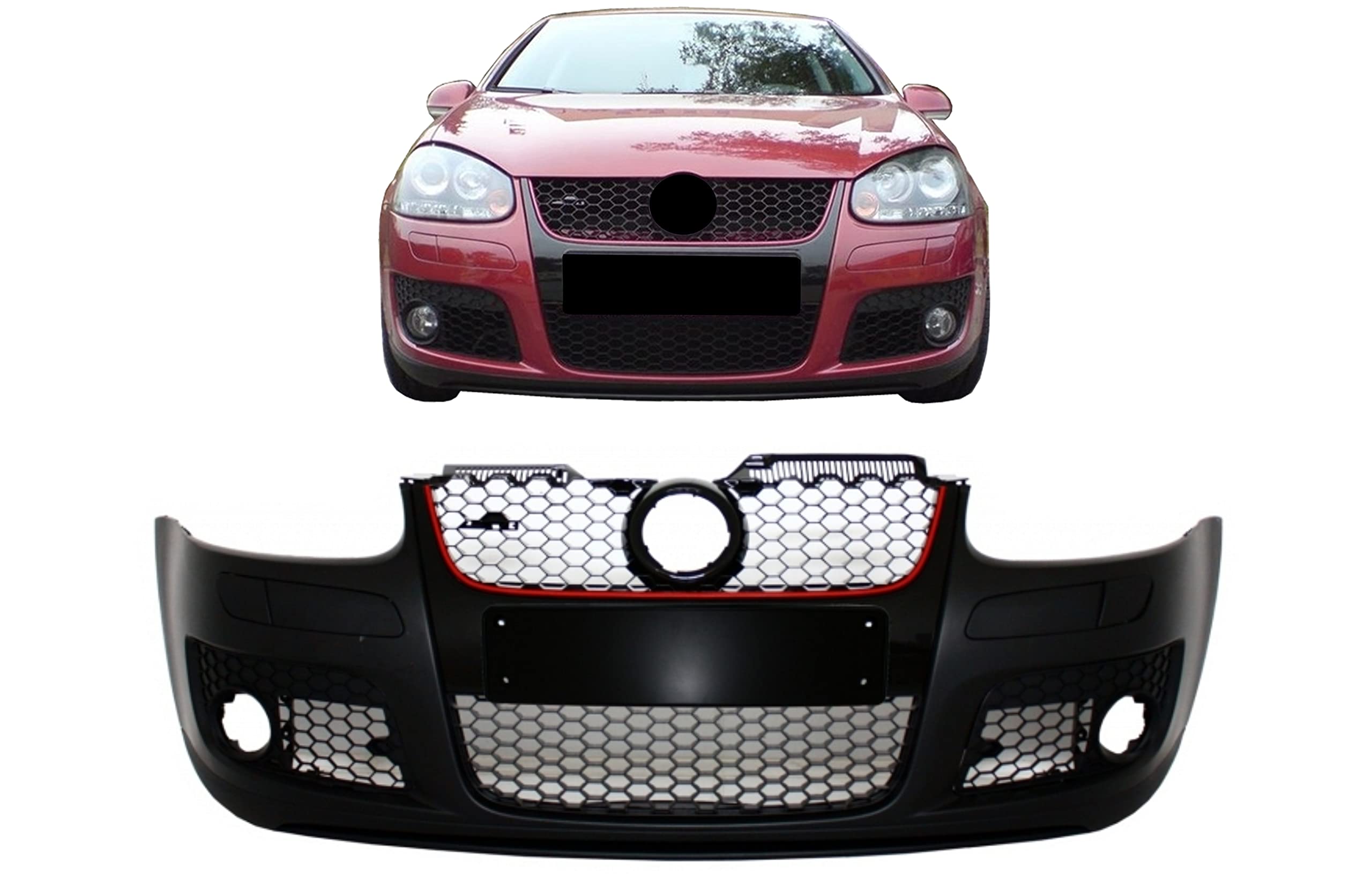 KITT FBVWG5GTIWF Parachoques Delantero GTI Diseño Parachoques 03-08+Grille