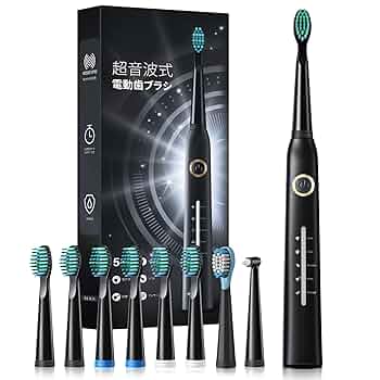 Amazon.co.jp: 音波電動歯ブラシ8ブラシヘッド付き、40,000VPM 5