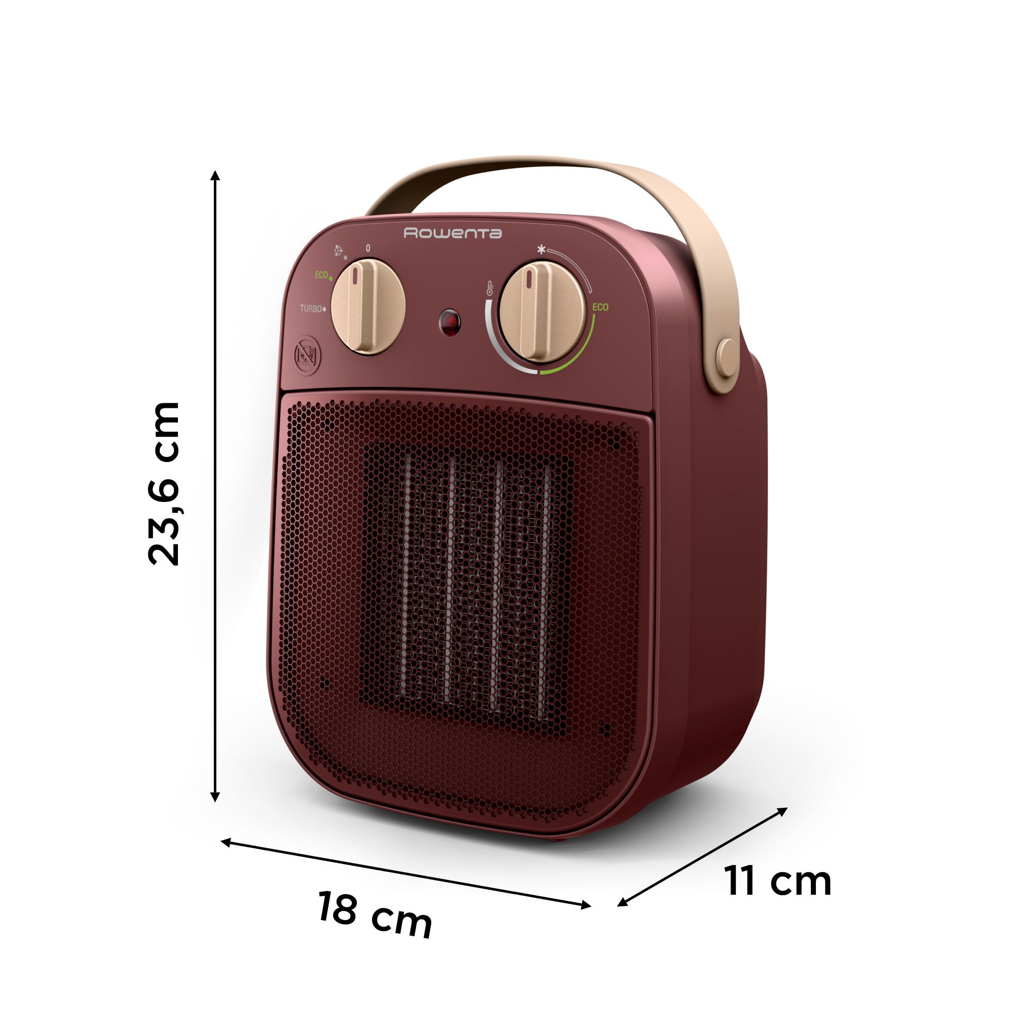 Rowenta My Nomad Heater, Chauffage puissant, Silencieux, Mode Éco, Facile à transporter, SO8231F0