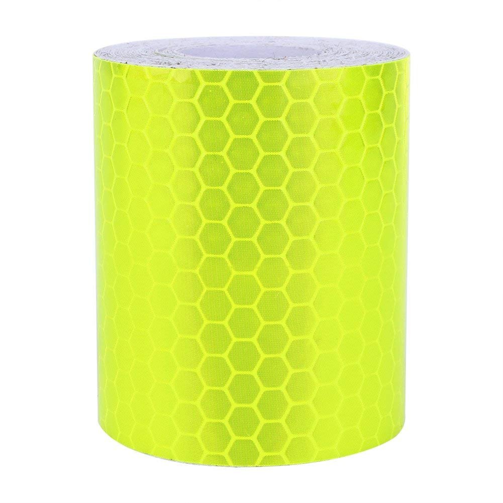 Vadda 3 Meter Reflective Warning Tape Sticker, High Visibility Safety Honeycomb Conspicuity Tapes, Fluorescent Green-picture-31