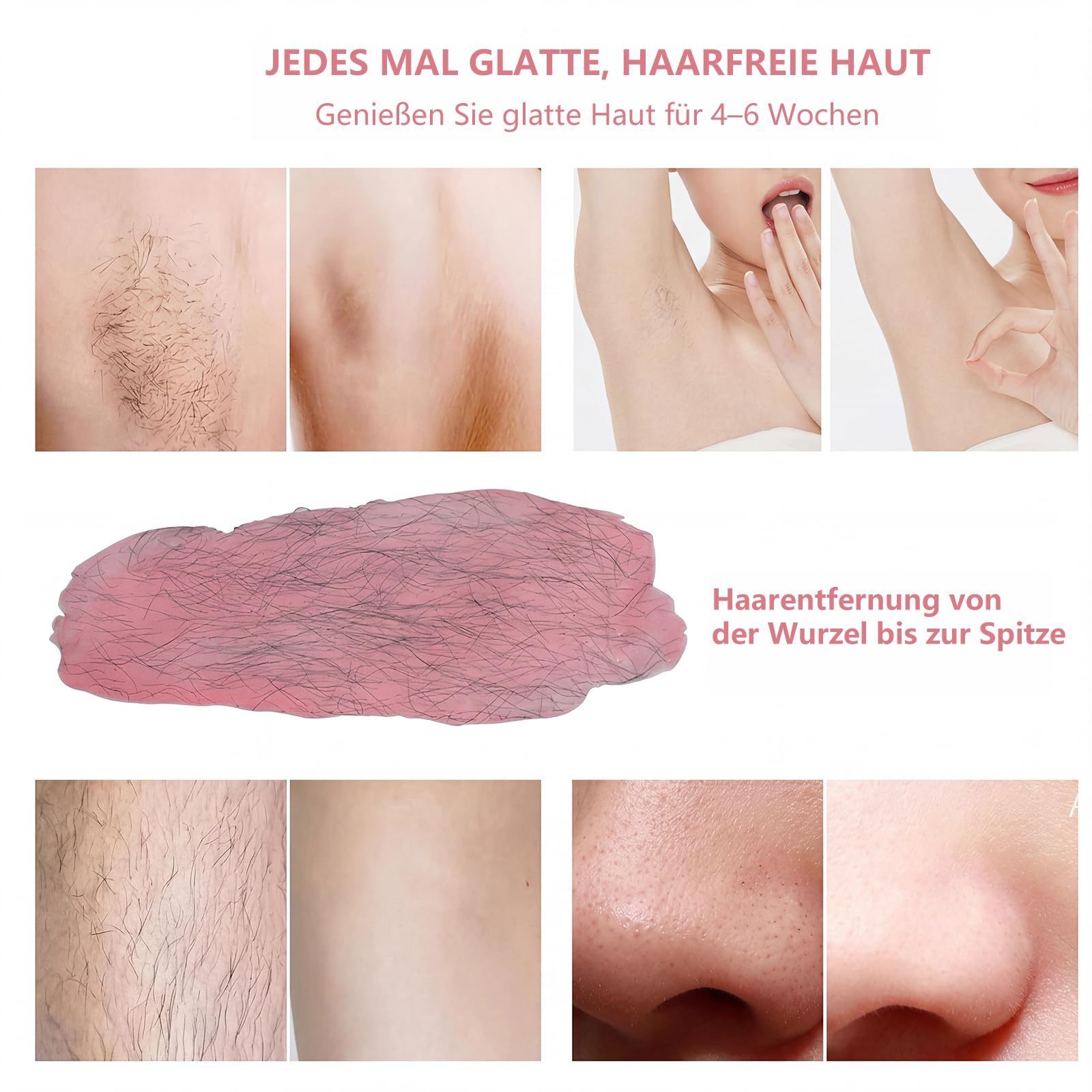 Waxing Set Professionelles Digital Wachswärmer Wax Warmer Maschine, Heißwachsgerät für Gesicht, Intimbereich, Körper, Wachs Haarentfernung, Wachswärmer Set für Zuhause & Heim Salon für Frauen