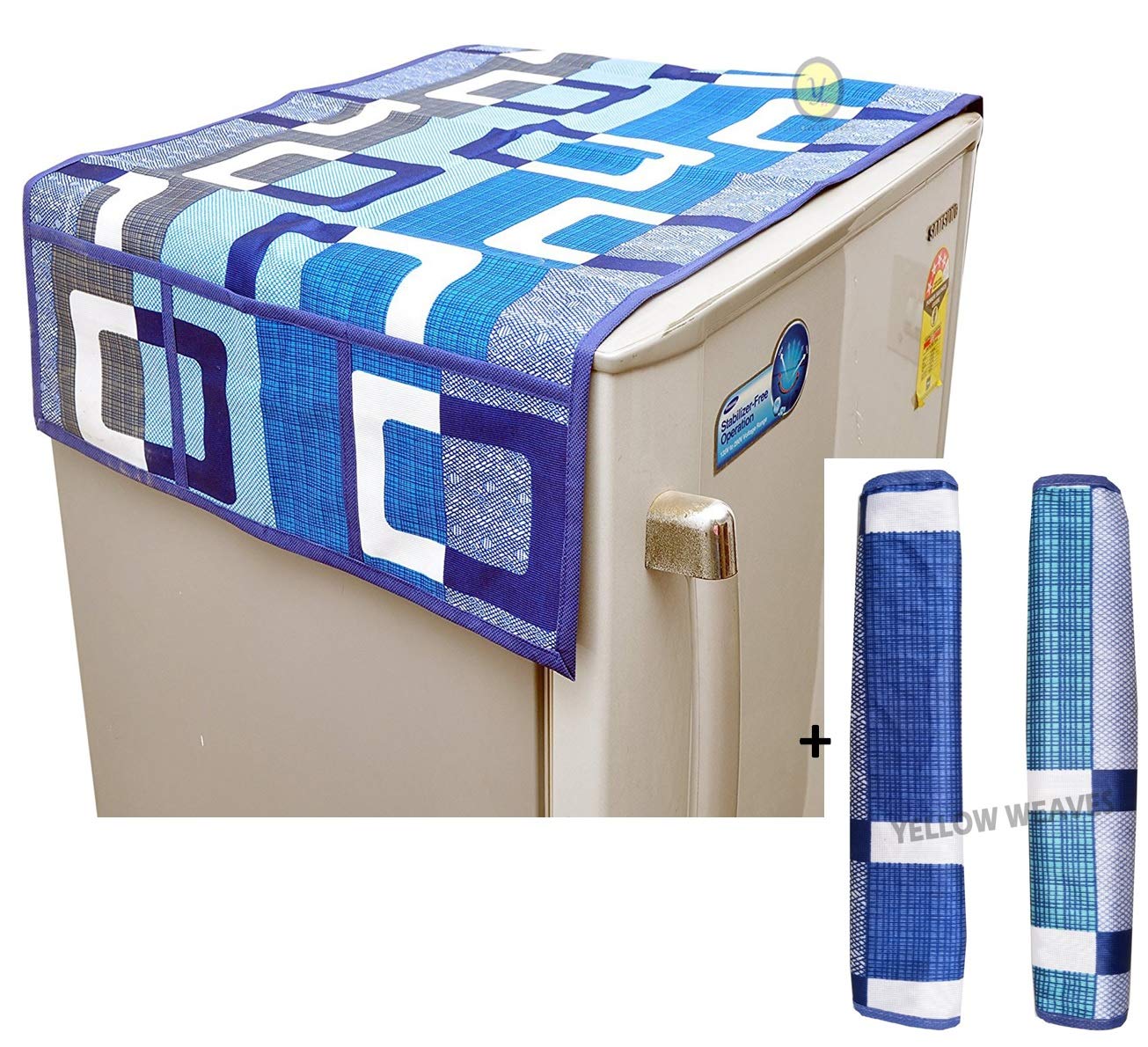 Yellow Weaves Fridge Cover Set - 7 Piece -9 Yellow Weaves Fridge Cover Set - 7 Piece -9