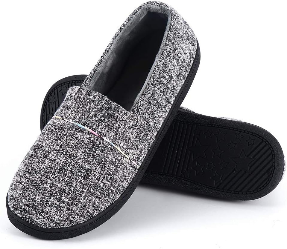 Urbancolor Women Washable Closed Back Indoor Slippers Anti-Slip House Slipper Breathable Home Shoes